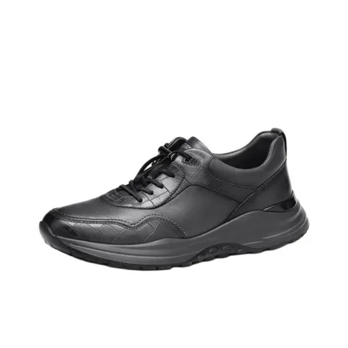 BOSSSUNWEN Casual Shoes Men Low-Top Black