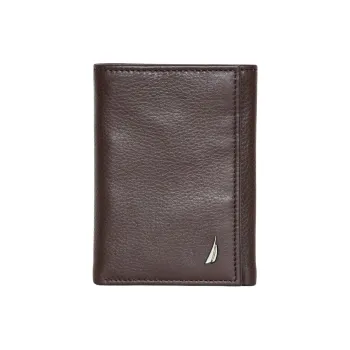 NAUTICA Leather Wallet Men's Brown