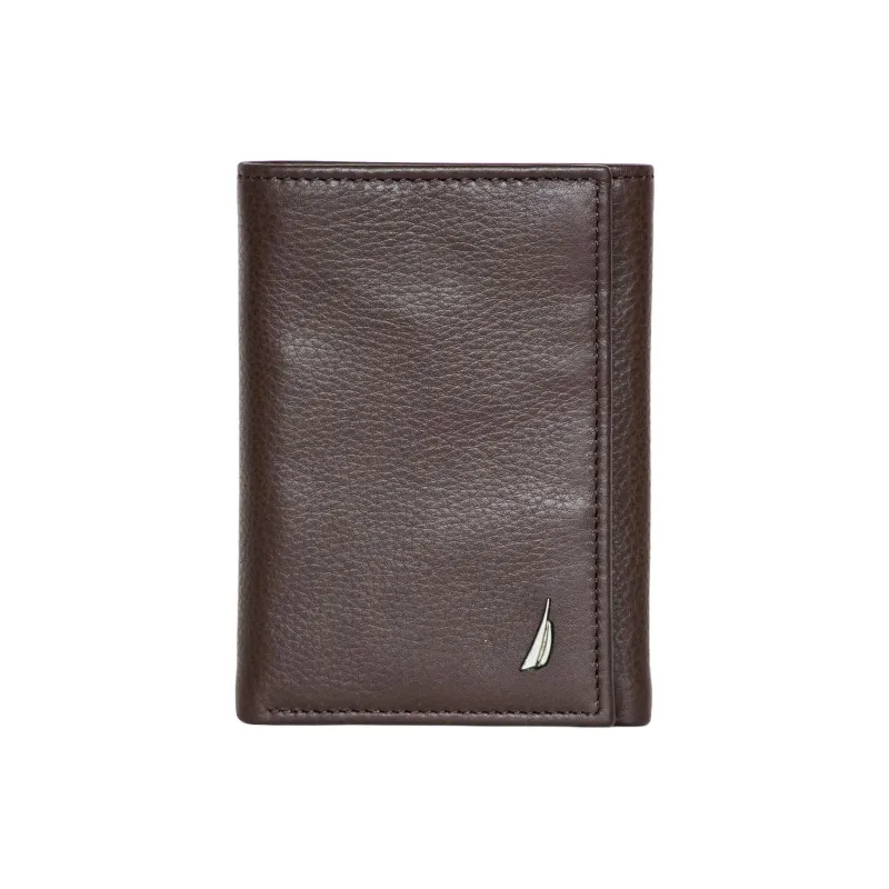 NAUTICA Leather Wallet Men's Brown-0
