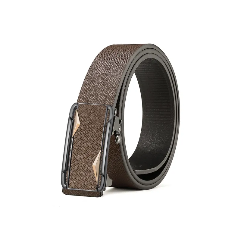 JEEP SPIRIT Cow Leather Automatic Buckle Belt Men's Width 3.3cm-1