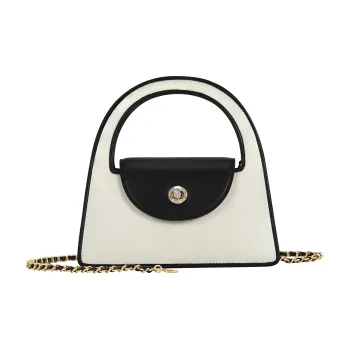 RiotLILY Artificial Leather One Shoulder Handbag Regular Women's Black/White