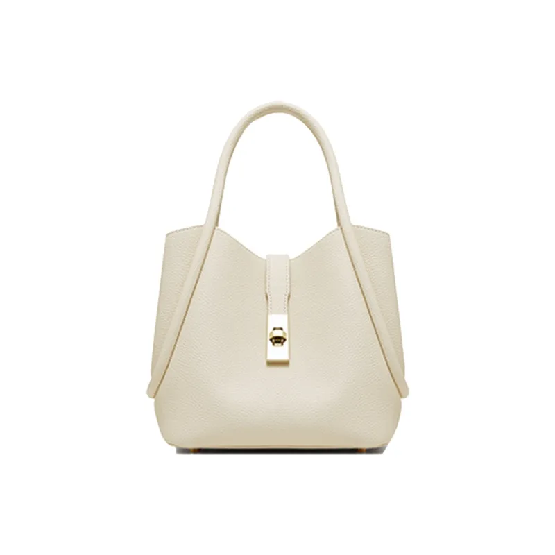 Geshiman Cow Leather Handbag Medium Size Women's-1