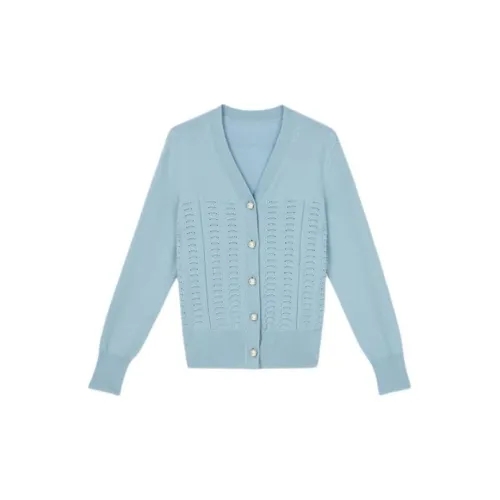 Yiner Sweaters Women's Light Blue