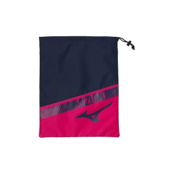 Mizuno Polyester Shoe Bag Unisex Marine Blue & Pink