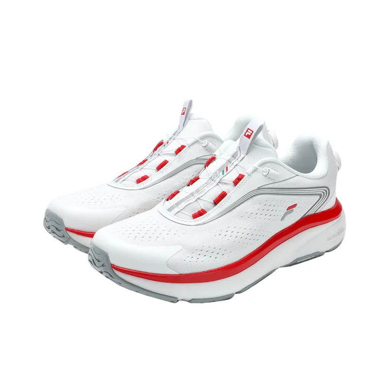 FILA BOA NUVOLE 2 Slip Resistant Breathable Low Top Running Shoes Men's Outstanding White-2