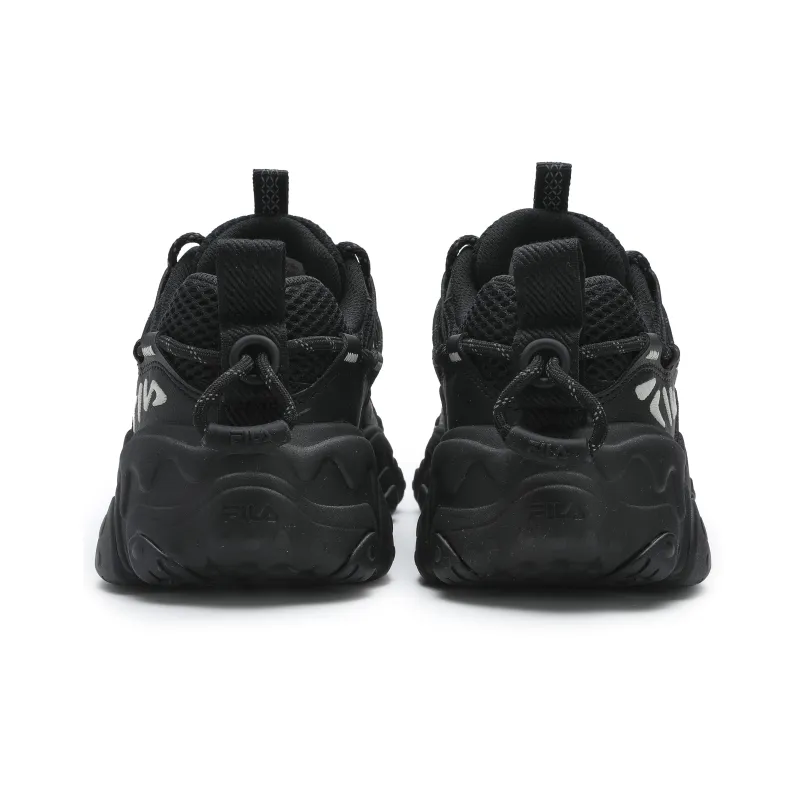 FILA FLUID 5 Anti Slip Wear Resistant Low Top Casual Shoes Women's Black-3