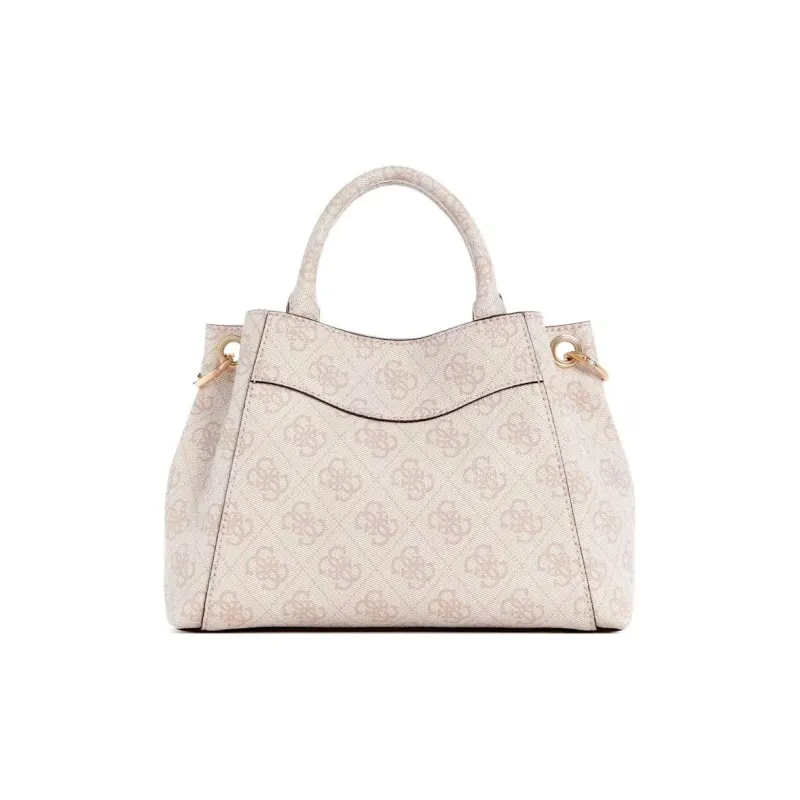 GUESS Canvas Coated Artificial Leather Handbag Shoulder Bag Crossbody Bag Mini Women's Blush-2