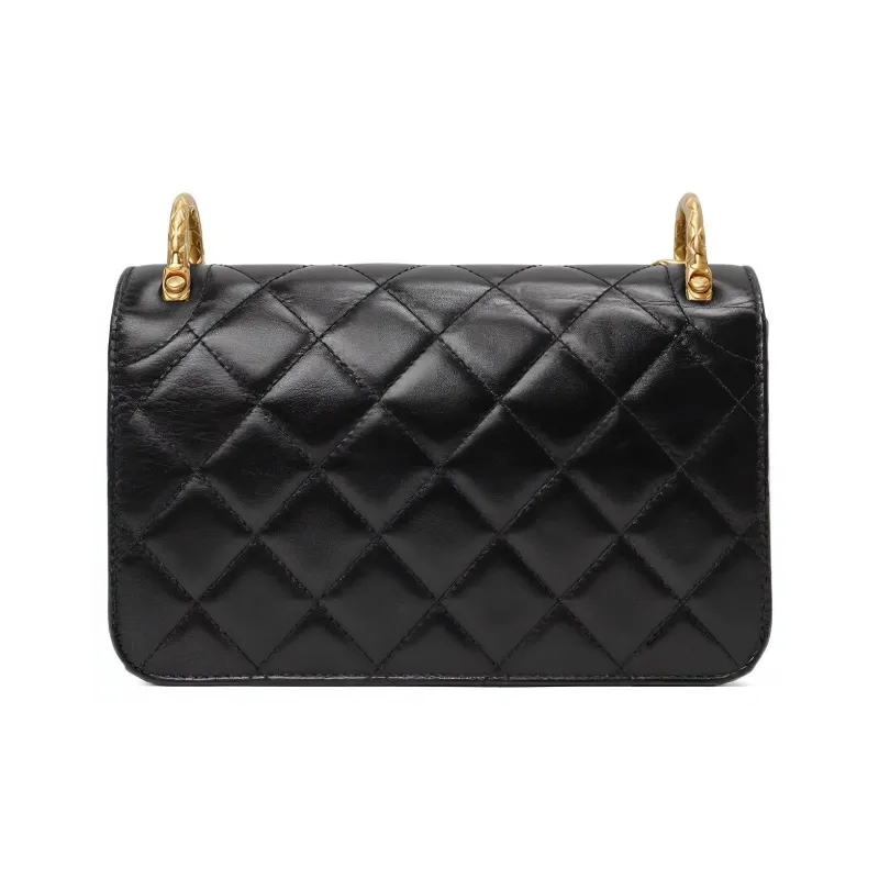 CHANEL Sheepskin Lady Dior Bag, Chain Bag, Shoulder Bag, Crossbody Bag Trumpets Women's Black-2
