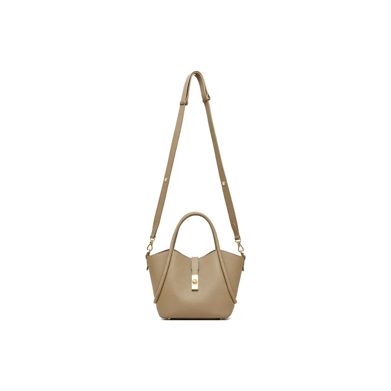 Geshiman Cow Leather Handbag Medium Size Women's-5