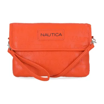 NAUTICA Polyvinyl Chloride Clutches Shoulder Bag Crossbody Bag Women's Orange