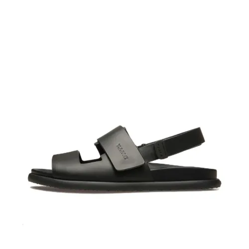 BALLY Logo-debossed Leather Sandals