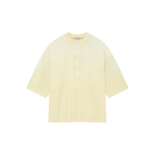 Fear Of God T-Shirts Unisex Lemon Cream