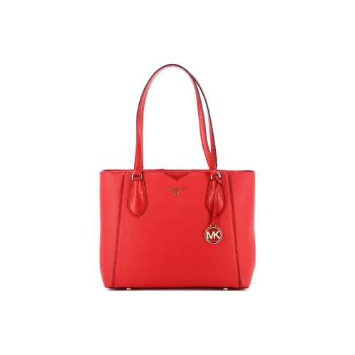 MICHAEL KORS Litchi Grain Leather tote Liuto Bag Shopping Bag Shoulder Bag Handbag Medium Size Women's Bright Red