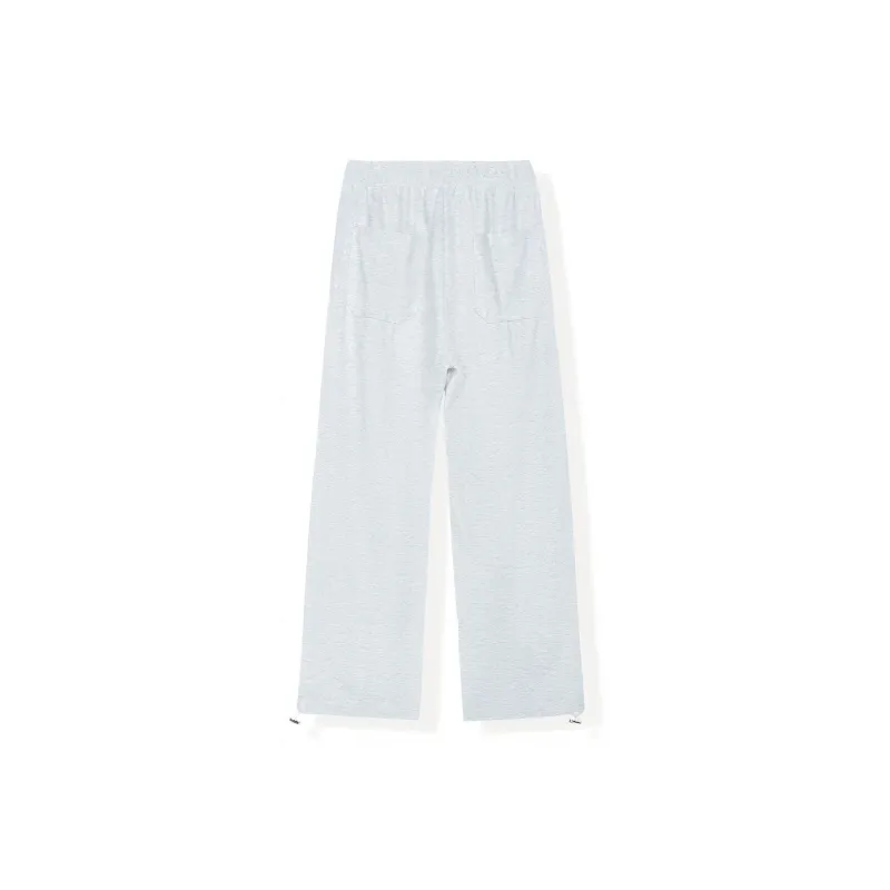 WILD LEADER Casual Pants Unisex Gray-1