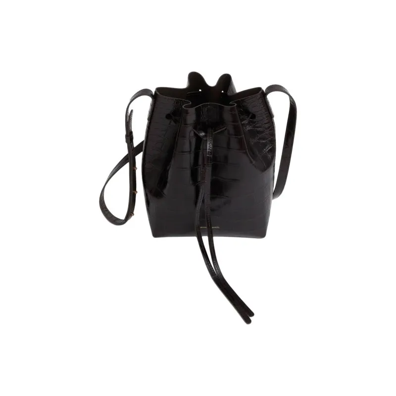 MANSUR GAVRIEL Calfskin Bucket Shoulder Bag Mini Women's Black-2