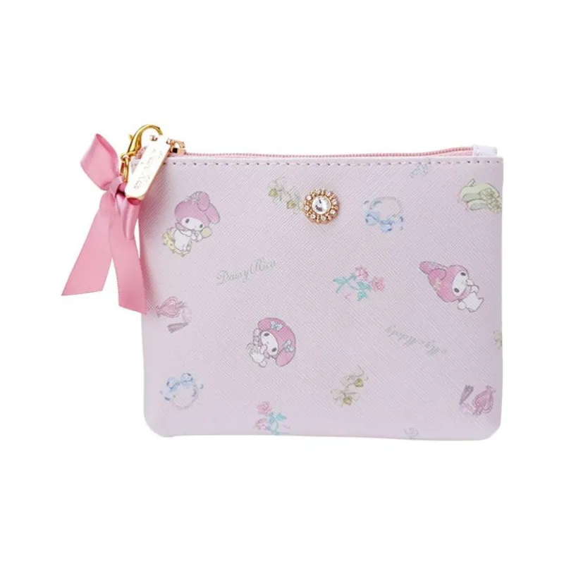 Sanrio PU Card Holder Wallet Mini Women's Pink-0