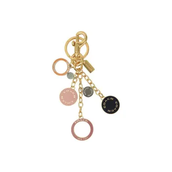 COACH Metal Charm Bag Accessory Women's Black & Pink
