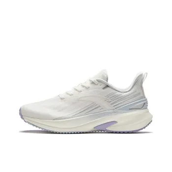 Anta Cushioning Wear Resistant Low Top Training Running Shoes Women's White Purple