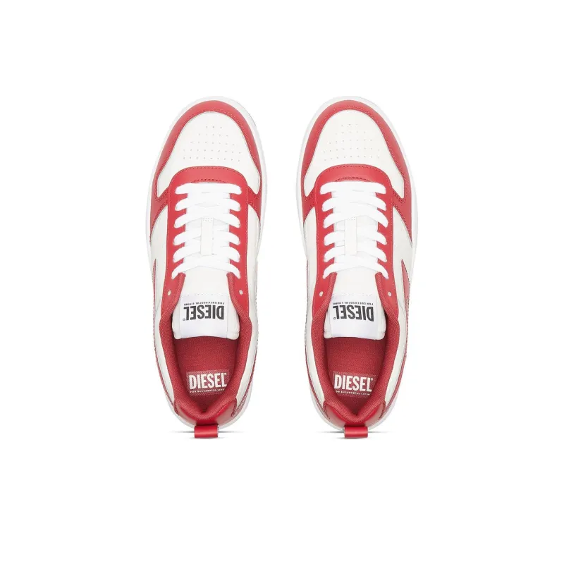 DIESEL S Ukiyo Low Top Skateboard Shoes Men's Red-2