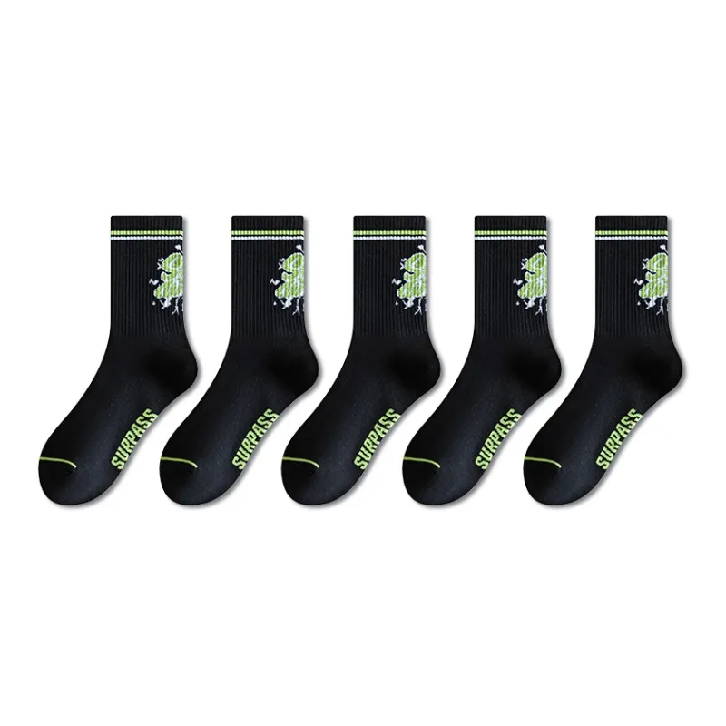 Taste The Color Mid Calf Socks Unisex 5 Pack-26
