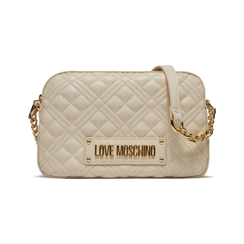 LOVE MOSCHINO Artificial Leather Handbag, Shoulder Bag, Crossbody Bag Trumpets Women's Ivory-0
