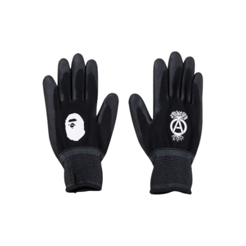 A BATHING APE Gloves Unisex Black-0
