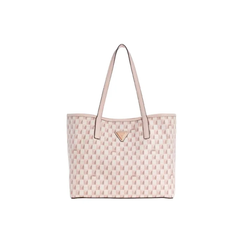 GUESS Artificial Leather Tote Bag Shopping Bag Shoulder Bag Handbag Small Size Women's Pink-0