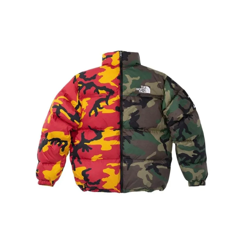 Supreme The North Face Split Nuptse Jacket Woodland-1