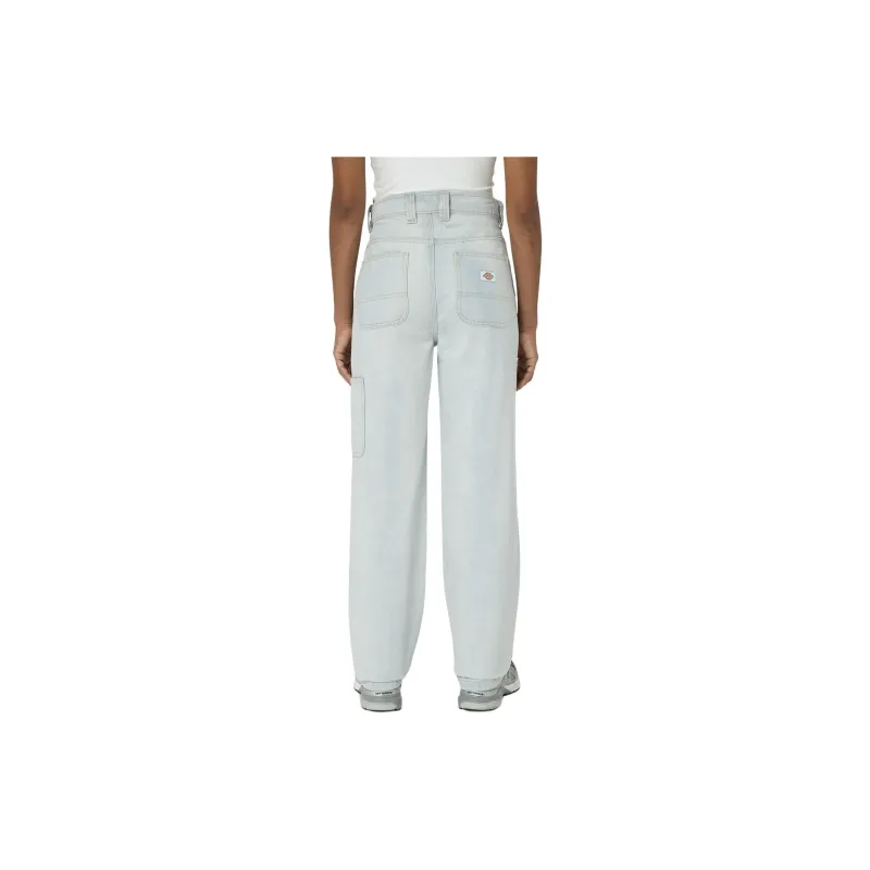 Dickies Madison Loose Fit Double Knee Jeans Jeans Women's Light Blue-1