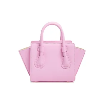 GUESS Genuine Leather Suede Tote Bag Shopping Bag Handbag Crossbody Bag Mini Women's Pink
