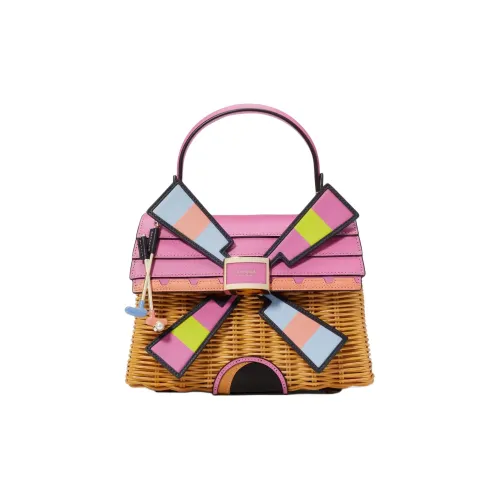 Kate Spade Wicker Shoulder Bag Crossbody Bag Handbag Women's