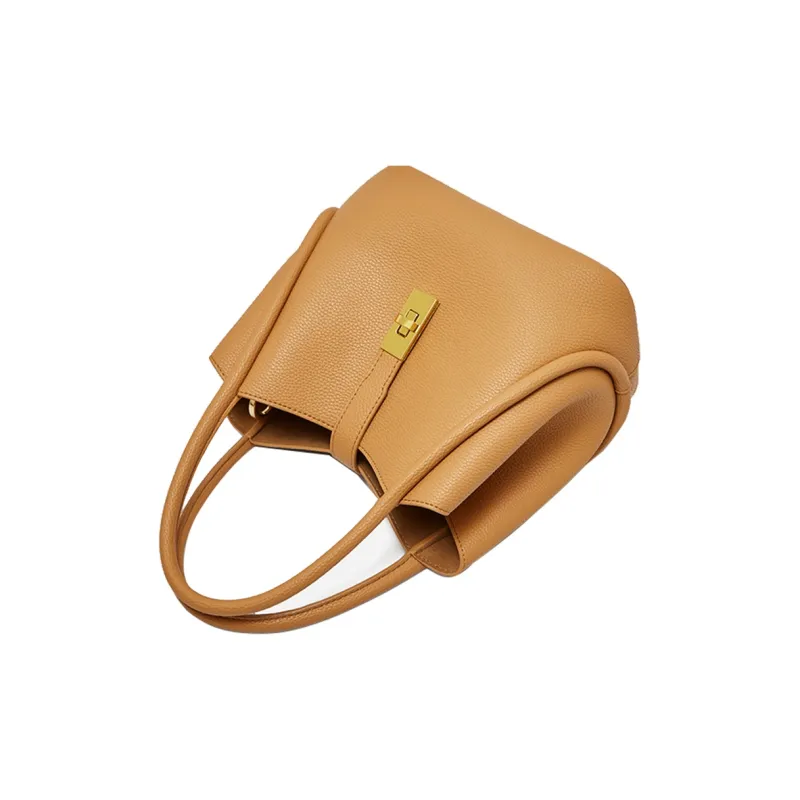 Geshiman Cow Leather Handbag Medium Size Women's-3