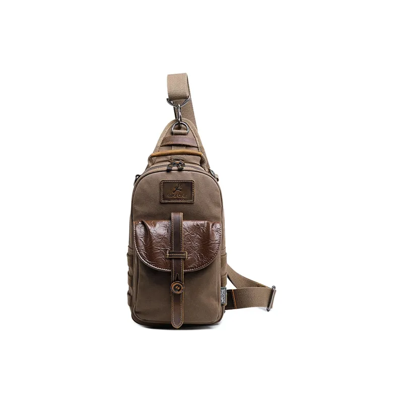 WAY ONE Canvas Canvas Bag Sling Bag Regular Unisex Multicolor-6