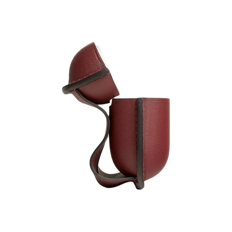 HERMES Swift Leather AirPods Pro Protective Case Earphone Case Unisex Red-3