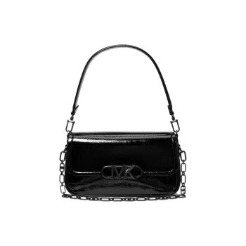 MICHAEL KORS PARKER Patent Leather, Leather Crossbody Bag, Shoulder Bag Women's Black