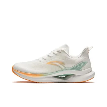 Anta Cushioning Anti Slip And Wear Resistant Low Top Running Shoes Women's White Green