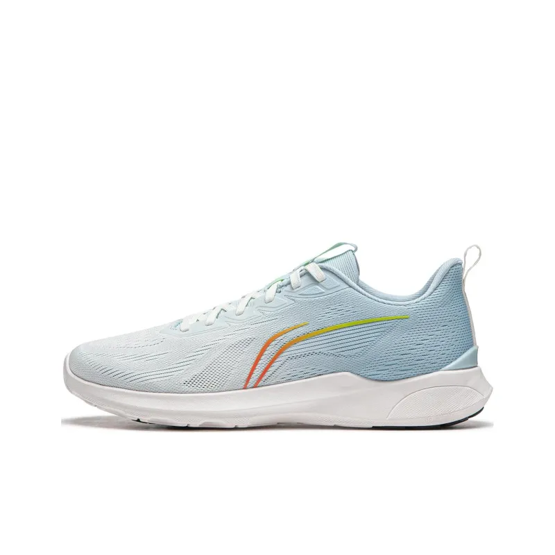 LiNing Qingyi Cushioned Anti Slip And Wear Resistant Lightweight Low Top Running Shoes Men's Blue-0
