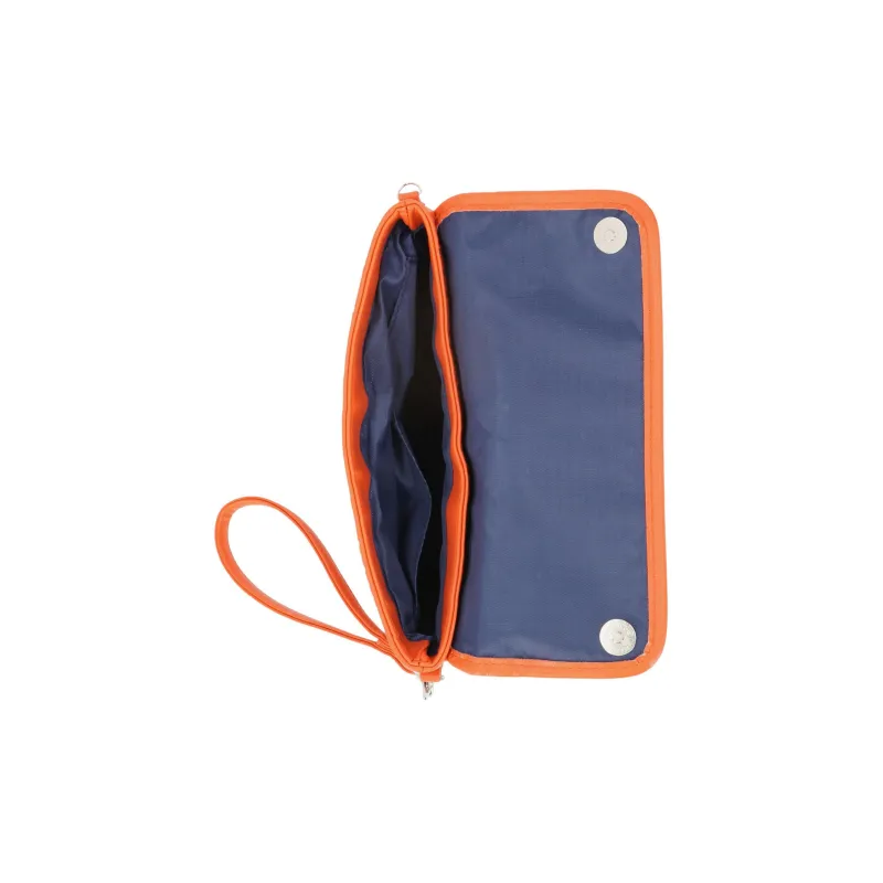 NAUTICA Polyvinyl Chloride Clutches Shoulder Bag Crossbody Bag Women's Orange-4