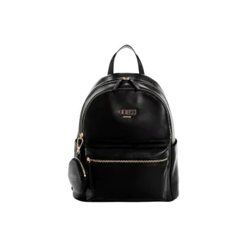 GUESS Artificial Leather Backpack Unisex Black
