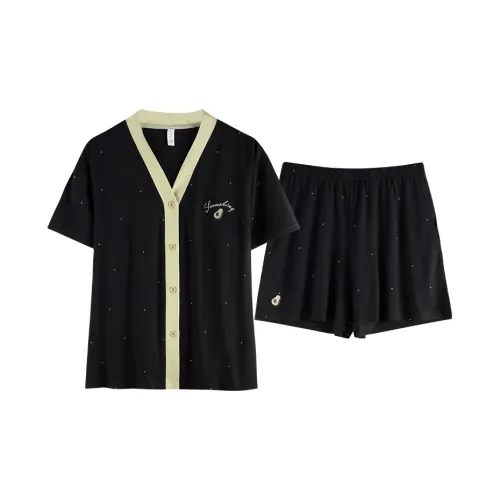 Xuan Liang Pajama Set Women's Elegant Black