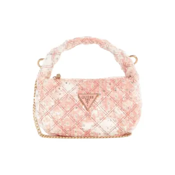 GUESS Sequins Denim Handbag Mini Women's Pink