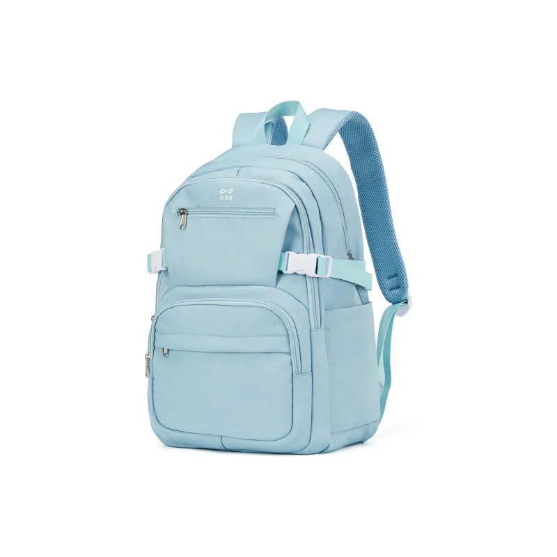 QING QI ZHE Fabric Backpack Laptop Bag Backpack Regular Unisex Black/Ecru/Blue/Purple/Gray/Green-30