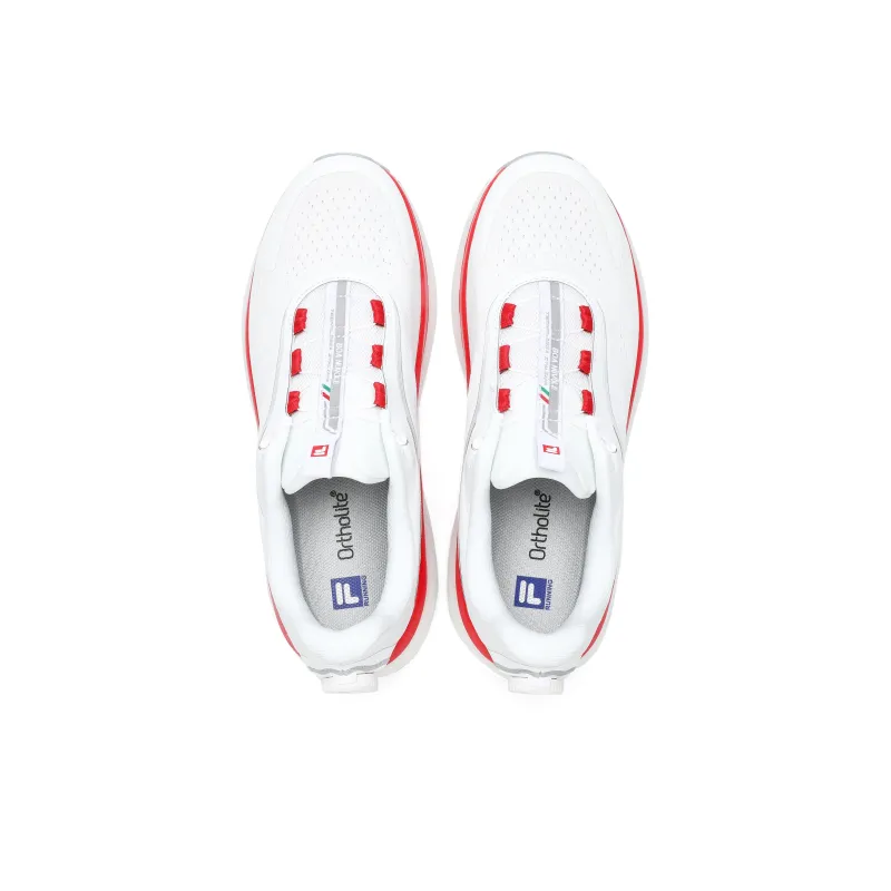 FILA BOA NUVOLE 2 Slip Resistant Breathable Low Top Running Shoes Men's Outstanding White-3