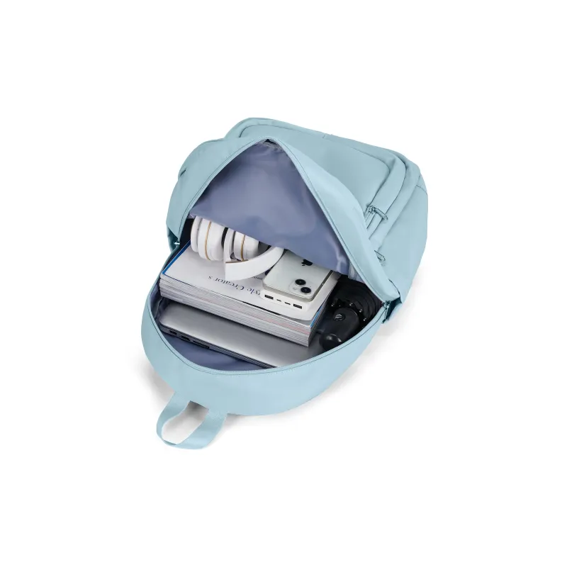 QING QI ZHE Fabric Backpack Laptop Bag Backpack Regular Unisex Black/Ecru/Blue/Purple/Gray/Green-32