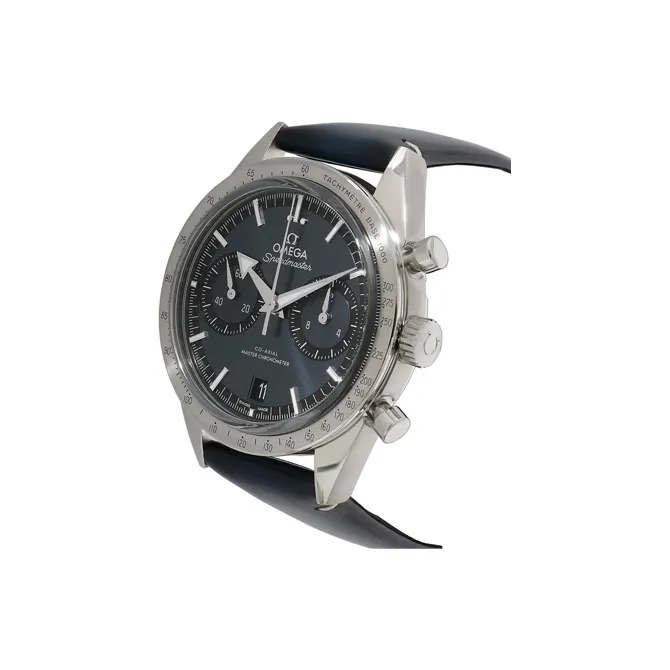 OMEGA Super Dominant Series Heritage Watch Model Manual Mechanical Movement Men's Watches Watch 40.5mm Blue Dial-1