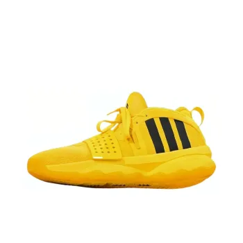 Adidas Dame 8 Extply PE Wear Resistant Mid Top Basketball Shoes Men's Yellow Black