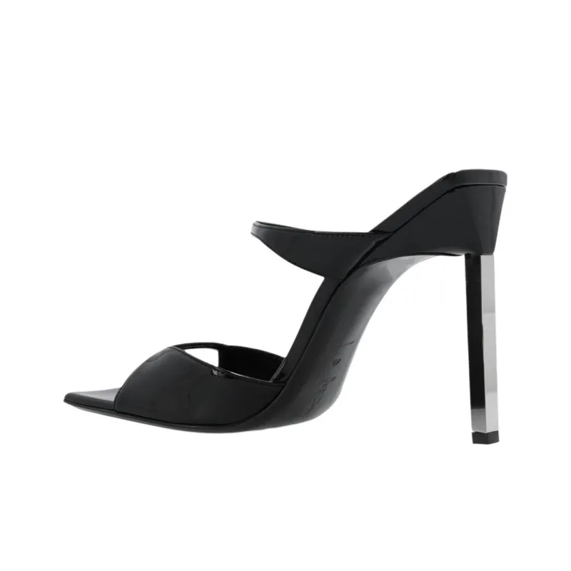 The Attico 110mm Patent-leather Sandals-3