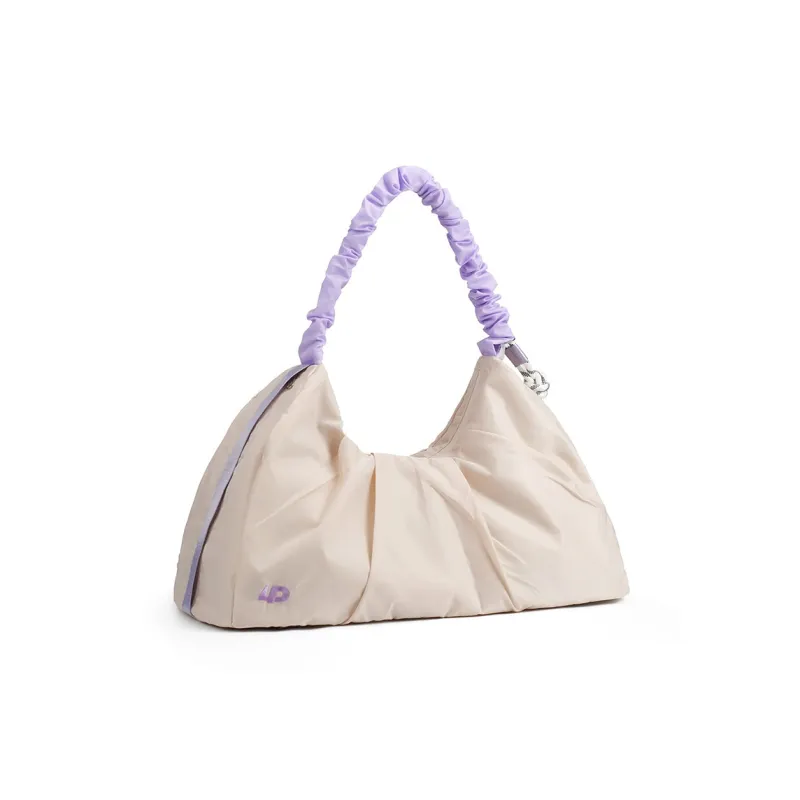 LOVERPUSS Polyester Yoga Bag Gym Bag Medium Size Unisex Beige Black/Beige Purple-7