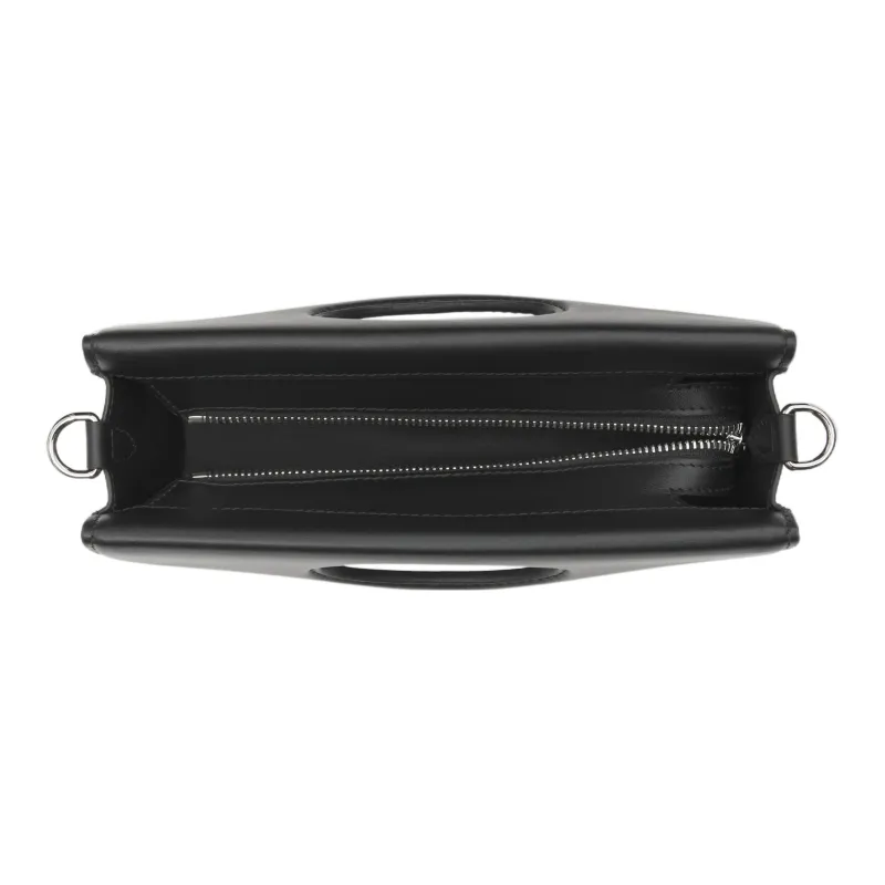 Burberry Leather Pocket Bag Shoulder Bag Crossbody Bag Handbag Men's Black White-4