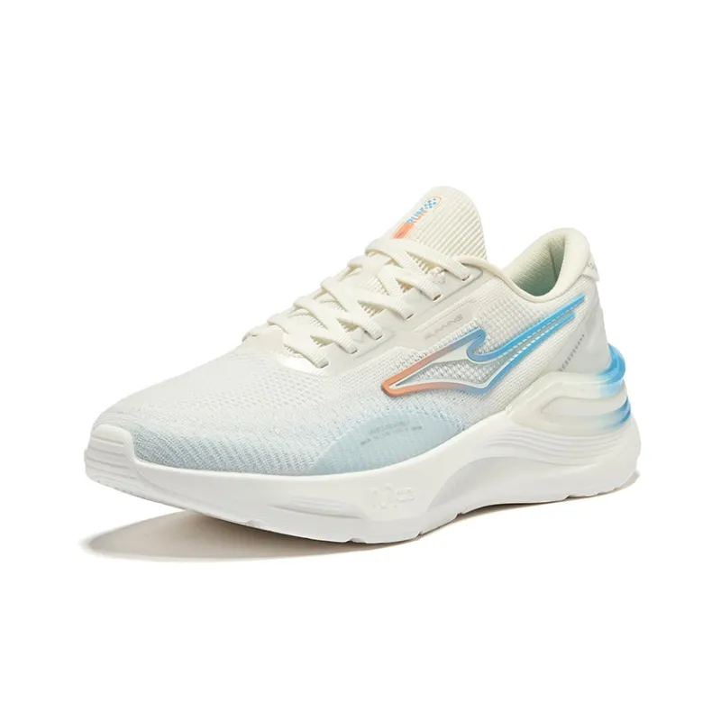 Erke Cushioning Breathable Low-Top Running Shoes Men's Microcrystal White & Misty Blue-2